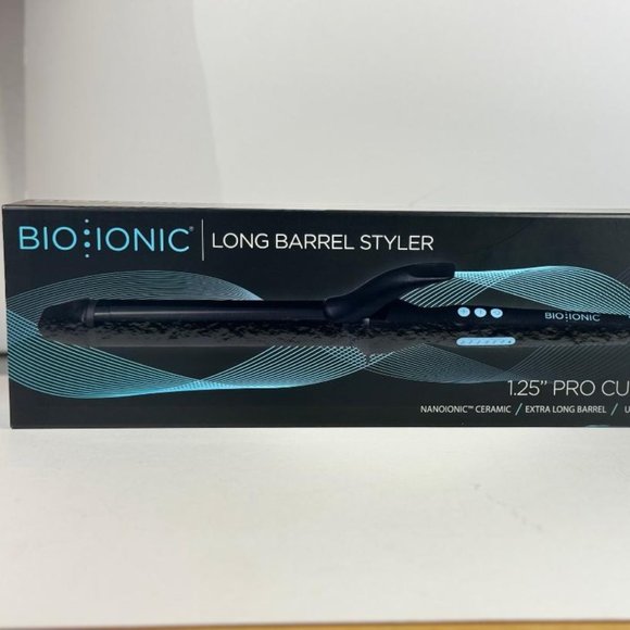 Bio Ionic Long Barrel Styler 1.25" Pro Curling Iron - Picture 1 of 3
